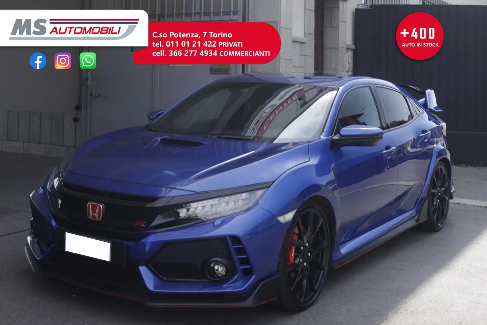 Honda Civic Honda Civic 2.0 5 porte Type-R Unicoproprietario Blu/Azzurro - 1