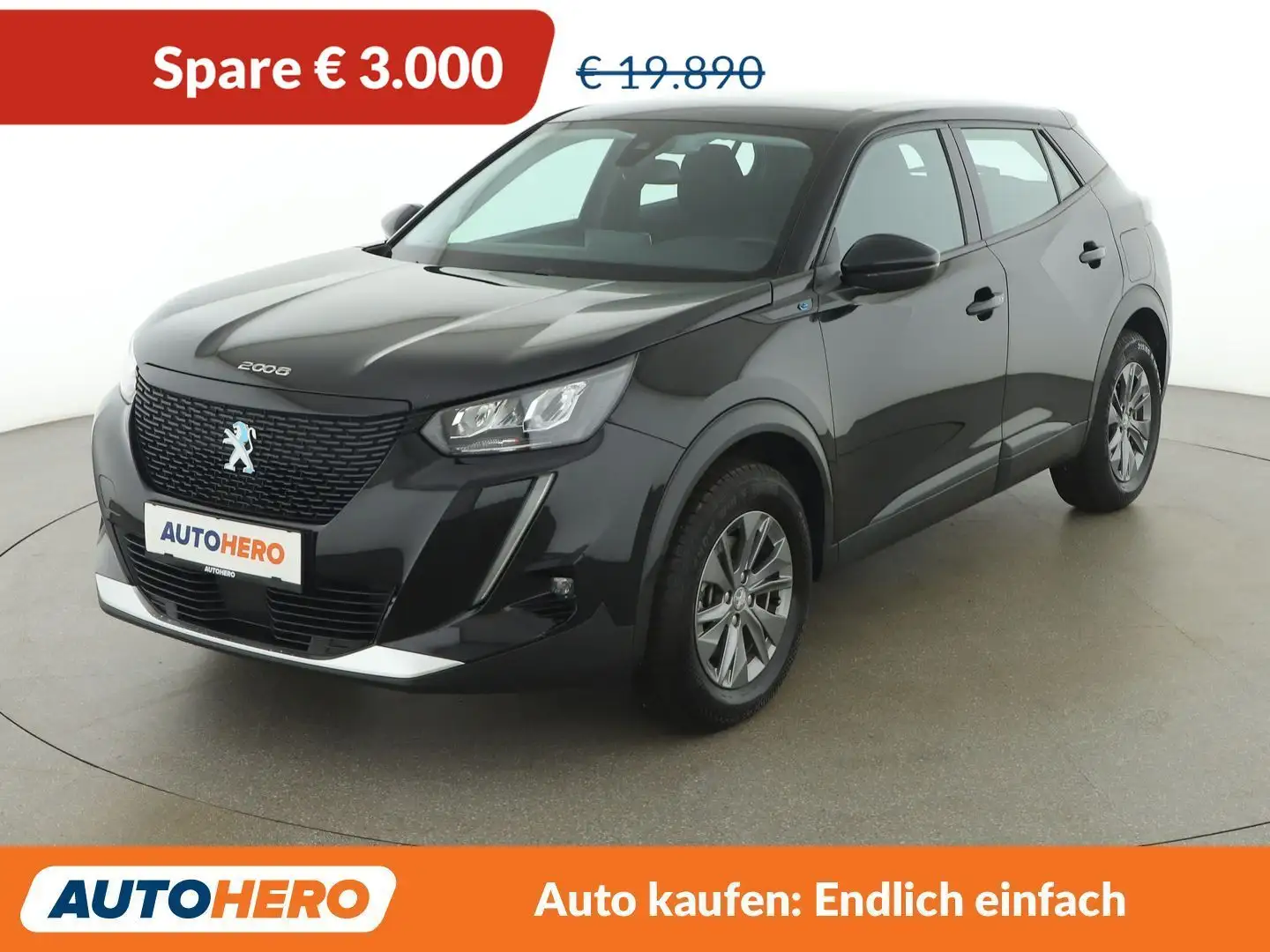 Peugeot e-2008 electric drive 100 kW Active Pack Schwarz - 1