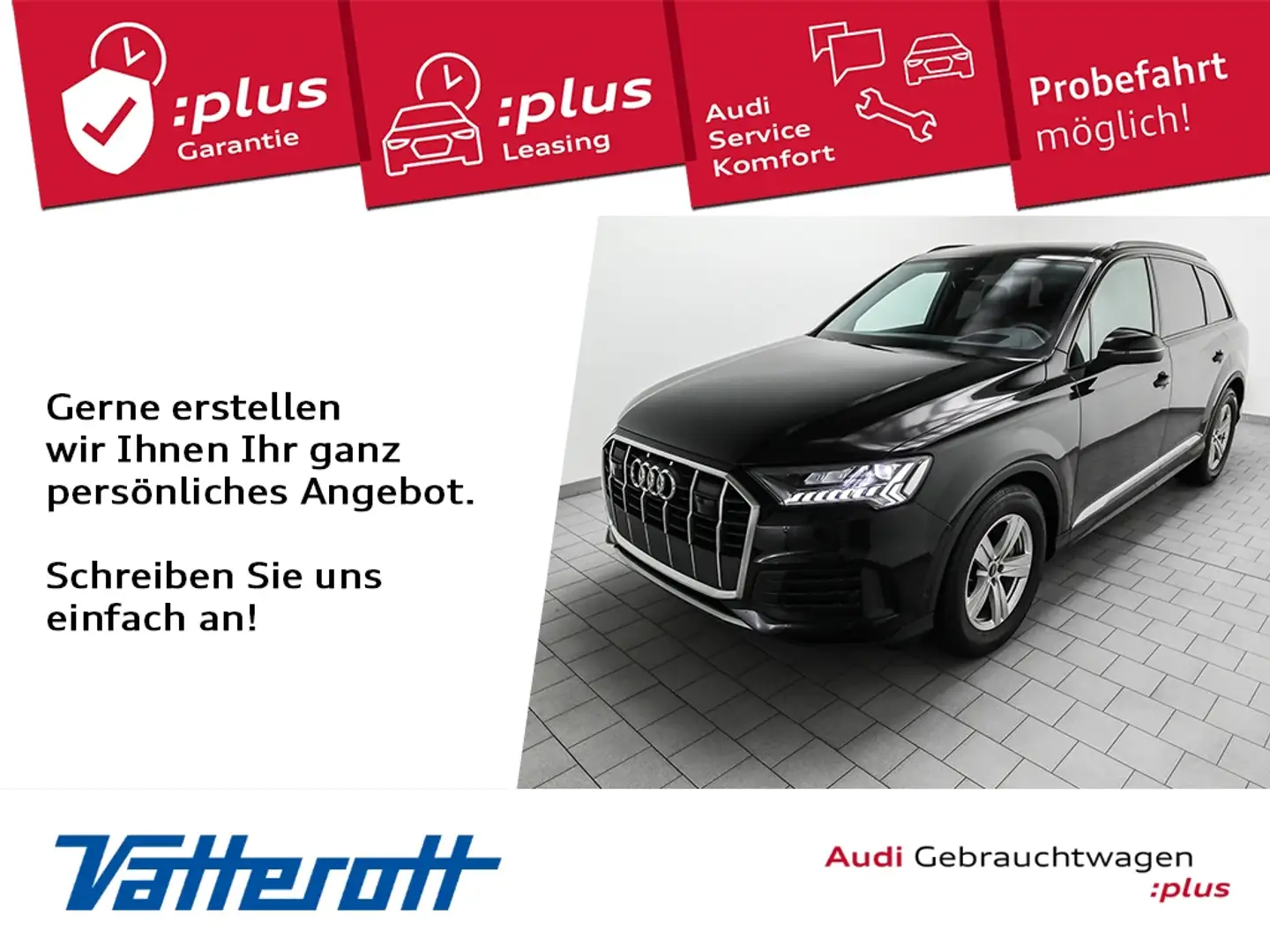 Audi Q7 50 TDI S line Sportsitze plus Raute 7-Sitzer Schwarz - 1