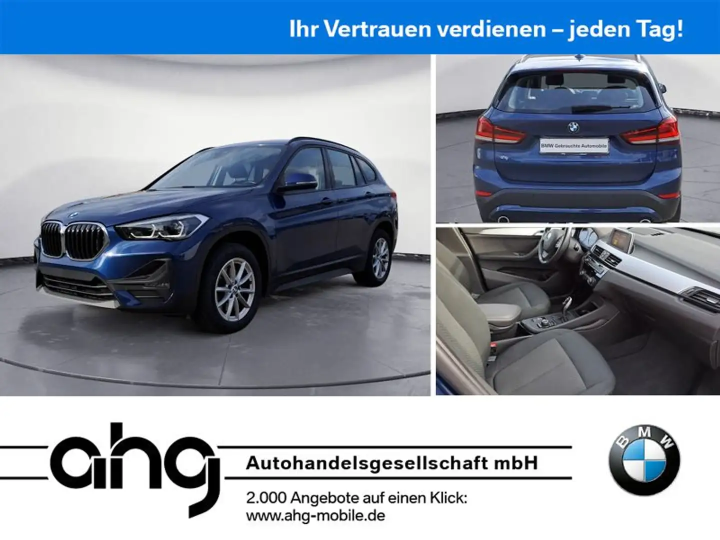 BMW X1 sDrive20d Advantage AHK LED Rückfahrkamera Blu/Azzurro - 1