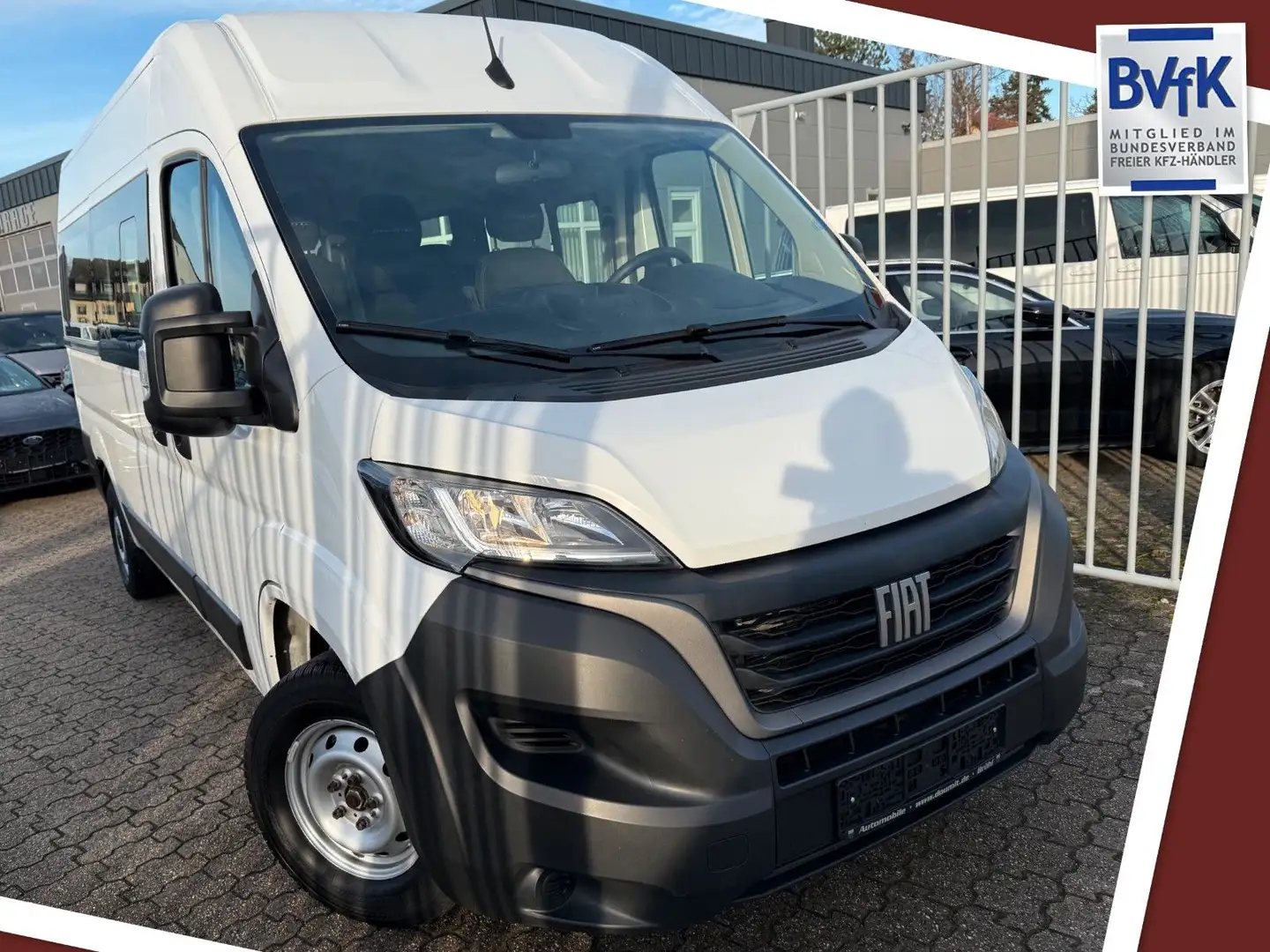 Fiat Ducato Hochr.  33 140 L2H2 3450 mm 9SITZER Blanc - 1
