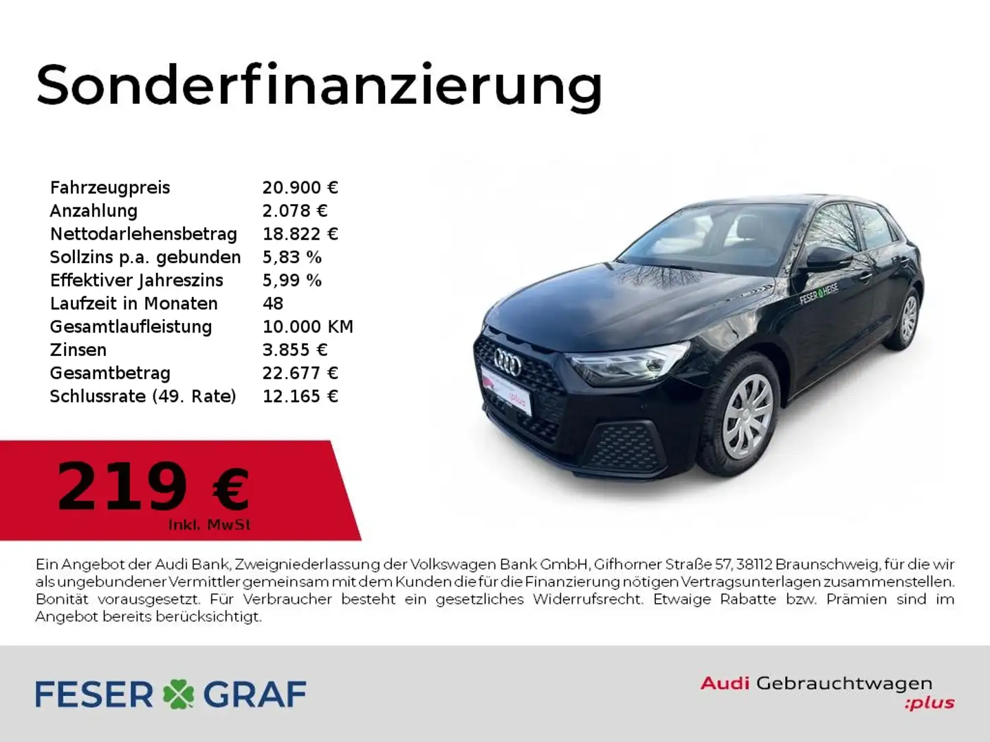 Audi A1 Sportback 25 TFSI LED/CarPlay/SHZ/PDC Zwart - 1
