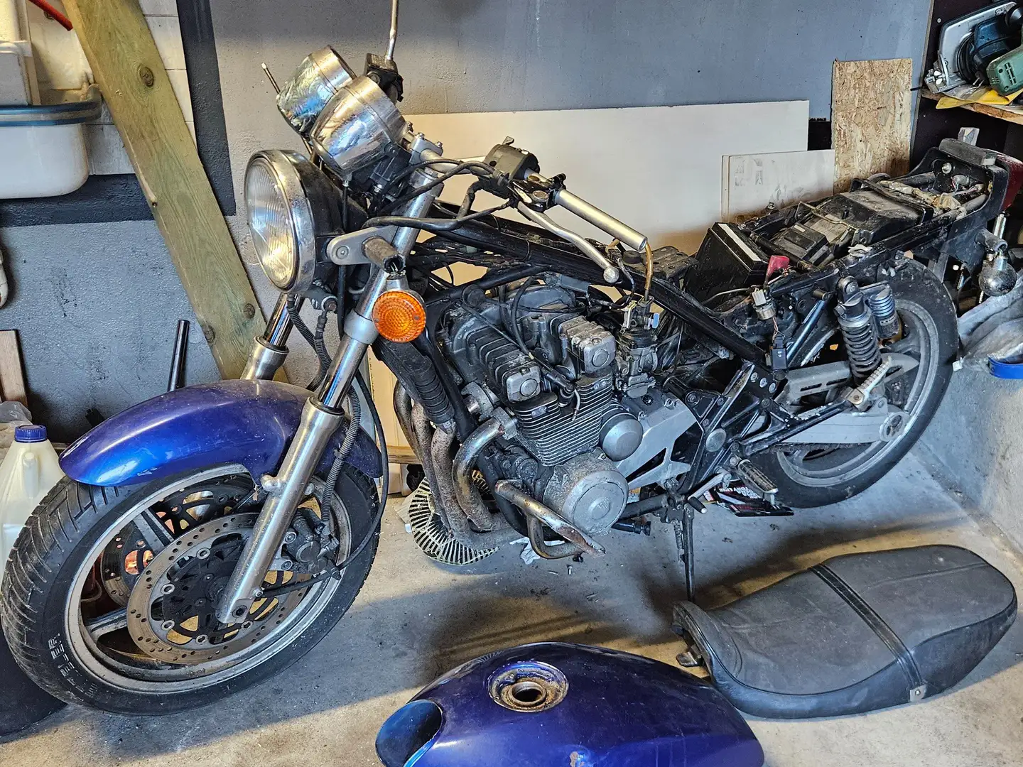 Kawasaki Zephyr 550 Kawasaki ZR 550 b Blauw - 1