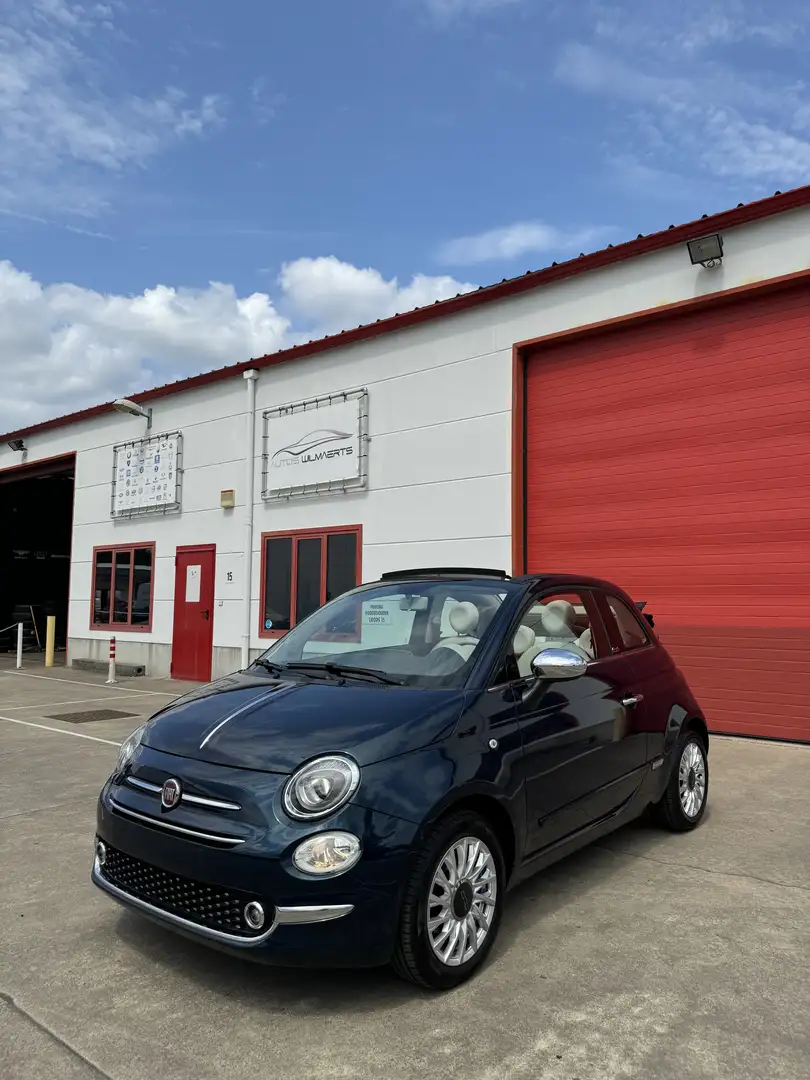 Fiat 500C 2016 1.2i 83000km chromepack/navi/led/pdc Blauw - 2