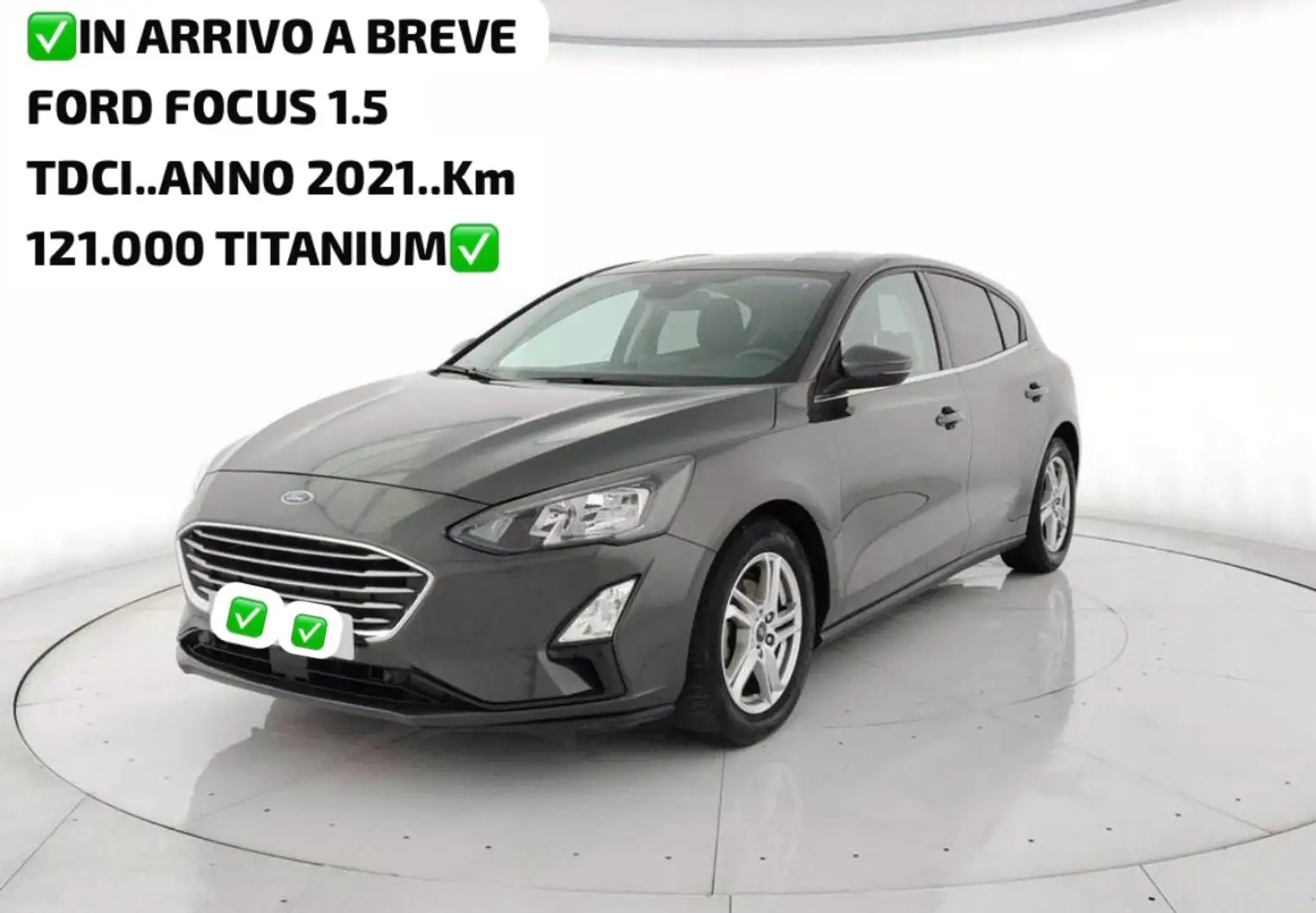 Ford Focus 1.5 TDCI 120 CV. TITANIUM NAVI+CERCHI PERFETTA Grigio - 1