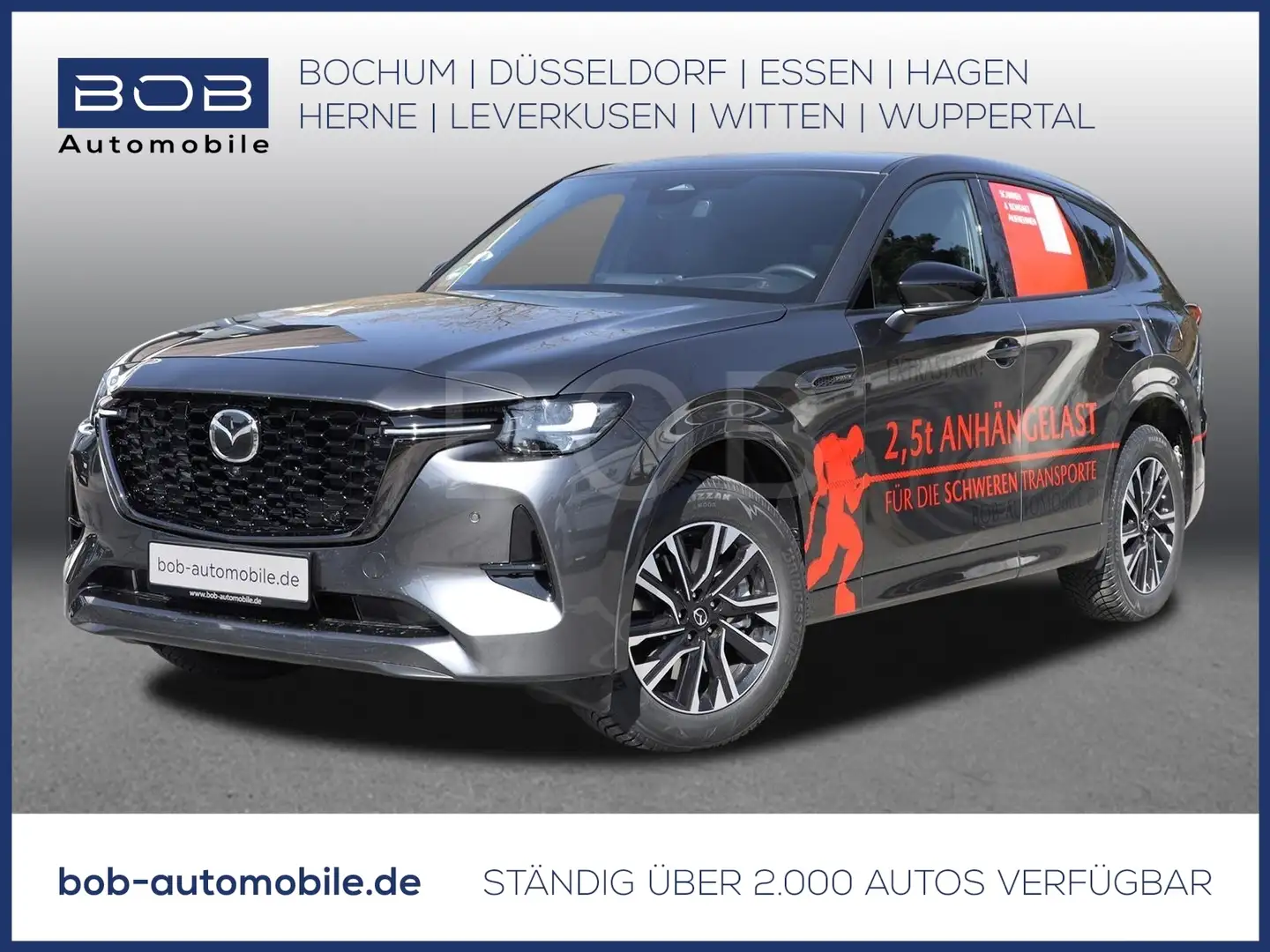 Mazda CX-60 MY2025 2.5L e-SKYACTIV PHEV 8AT AWD Homura Plus Grau - 1