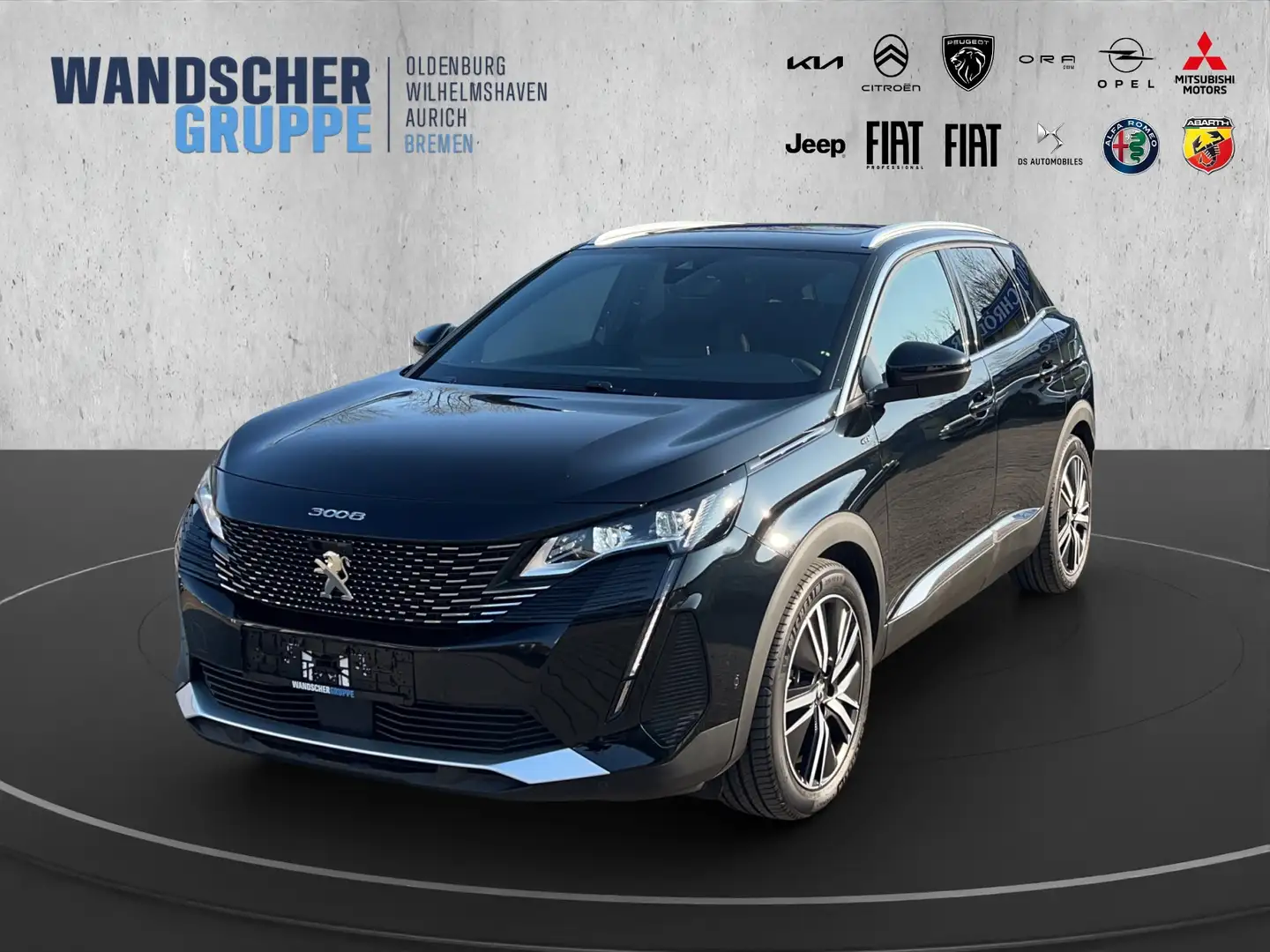 Peugeot 3008 GT 300 Hybrid 4 AHK+Night Vision+SD Czarny - 1