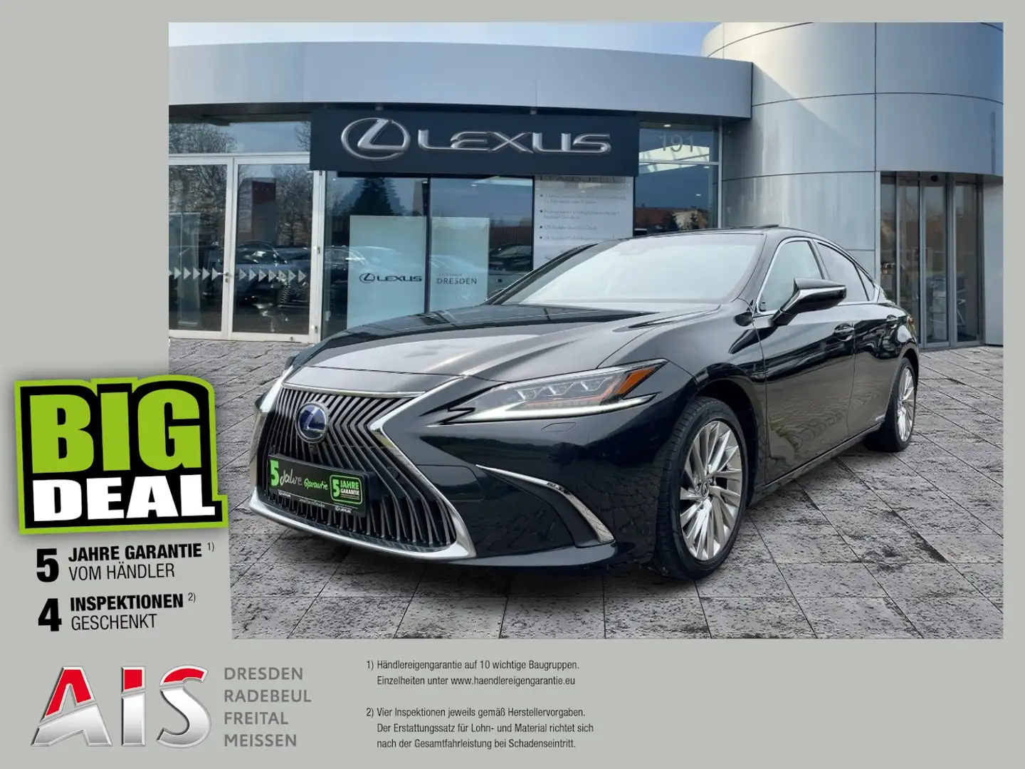 Lexus ES 300 h Luxury Line HUD*4xSHZ*Navi*Schiebedach Fekete - 1