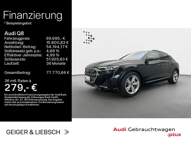 Audi Q8 55 TFSIe qu S line tip*Air*B&O*HUD*Matrix*Vir