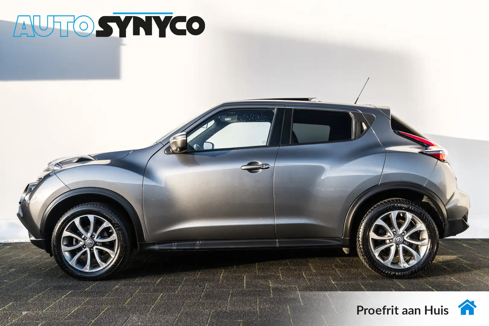 Nissan Juke 1.2 DIG-T S/S Tekna | Panoramadak | Leder | Trekha Grau - 2