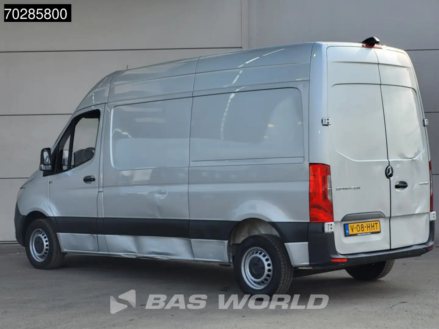 Mercedes-Benz Sprinter 214 CDI Automaat L2H2 Airco Cruise Camera Parkeers Zilver - 2