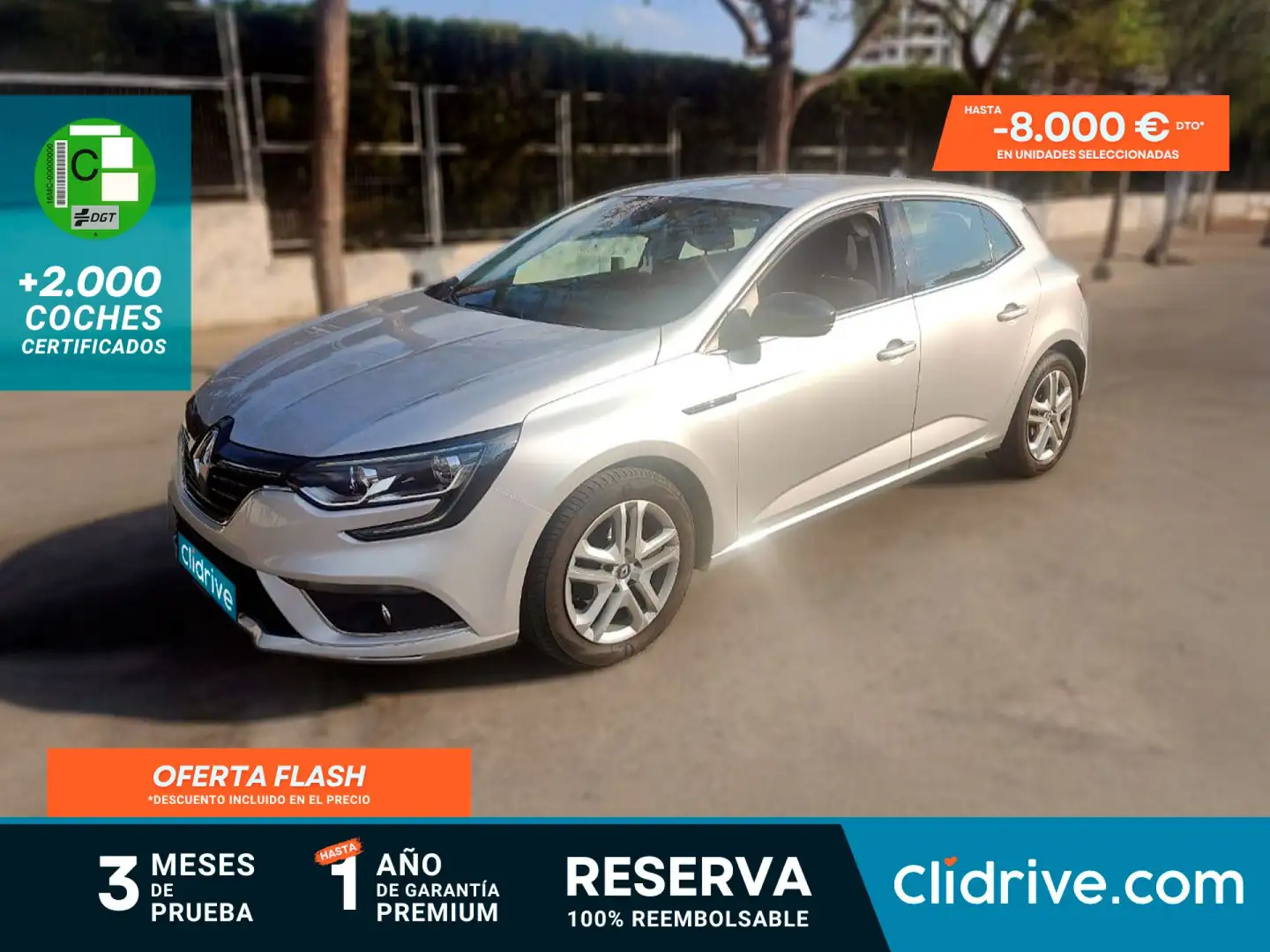 Renault Megane 1.5dCi Energy Life 66kW Gris - 1