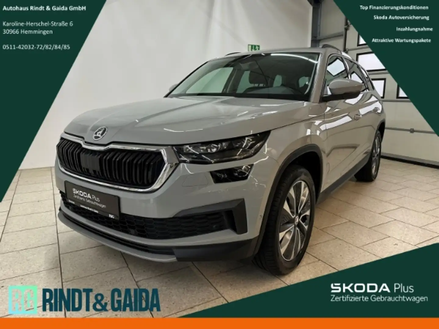 Skoda Kodiaq 2.0 TDI DSG Tour AHK Navi Pano Matrix Grau - 1