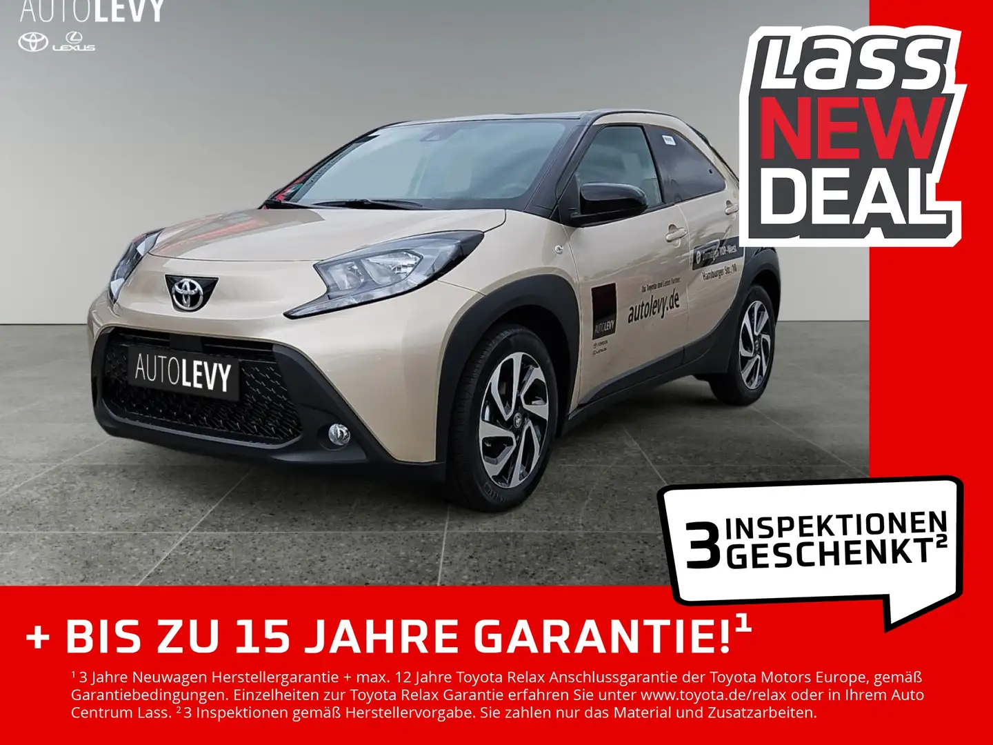 Toyota Aygo X Teamplayer +SHZ+CarPlay+Navi+1,99% !! Beige - 1