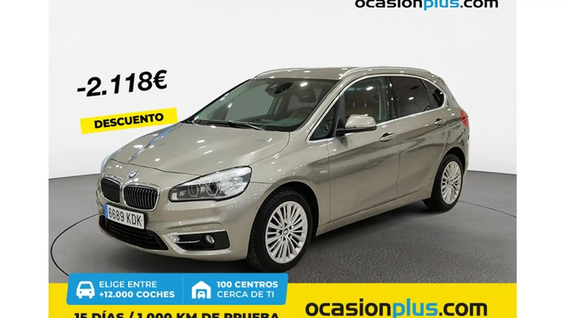 BMW 218 218dA Active Tourer Plateado - 1