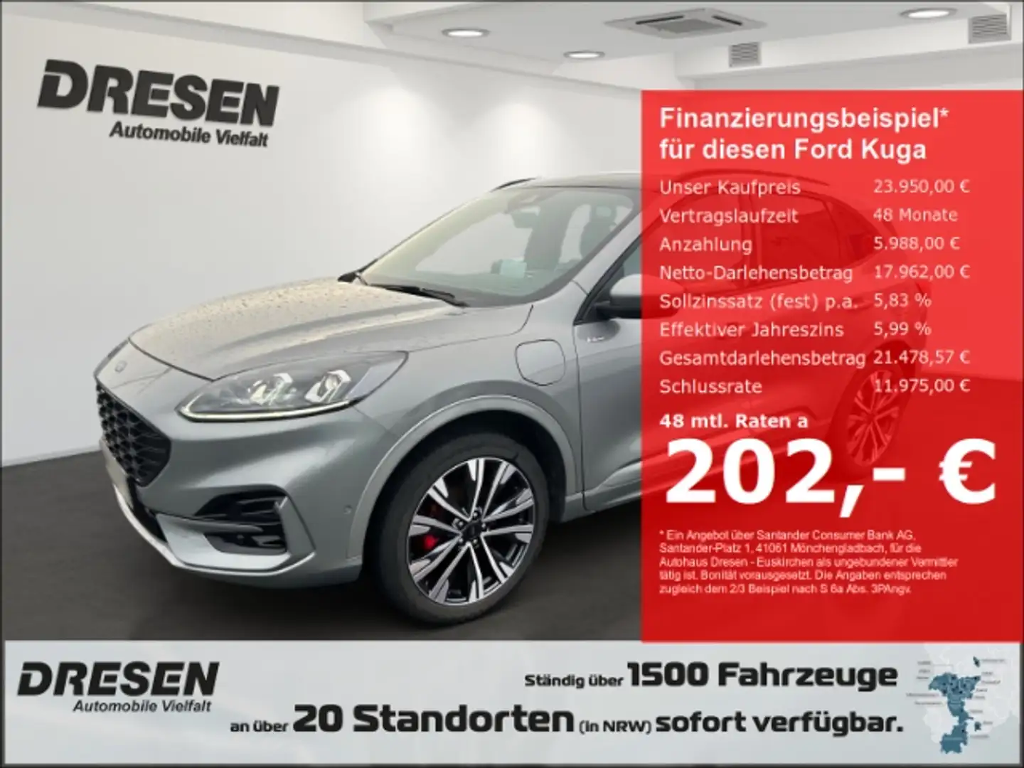 Ford Kuga Plug-In Hybrid 2.5 ST-Line X / Panoramdach/ WINTER Argent - 1