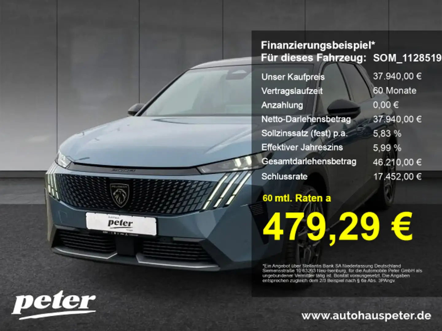Peugeot 3008 3008 GT 136 eDsC +Kamera+Alcantara+Navi+ Blau - 1