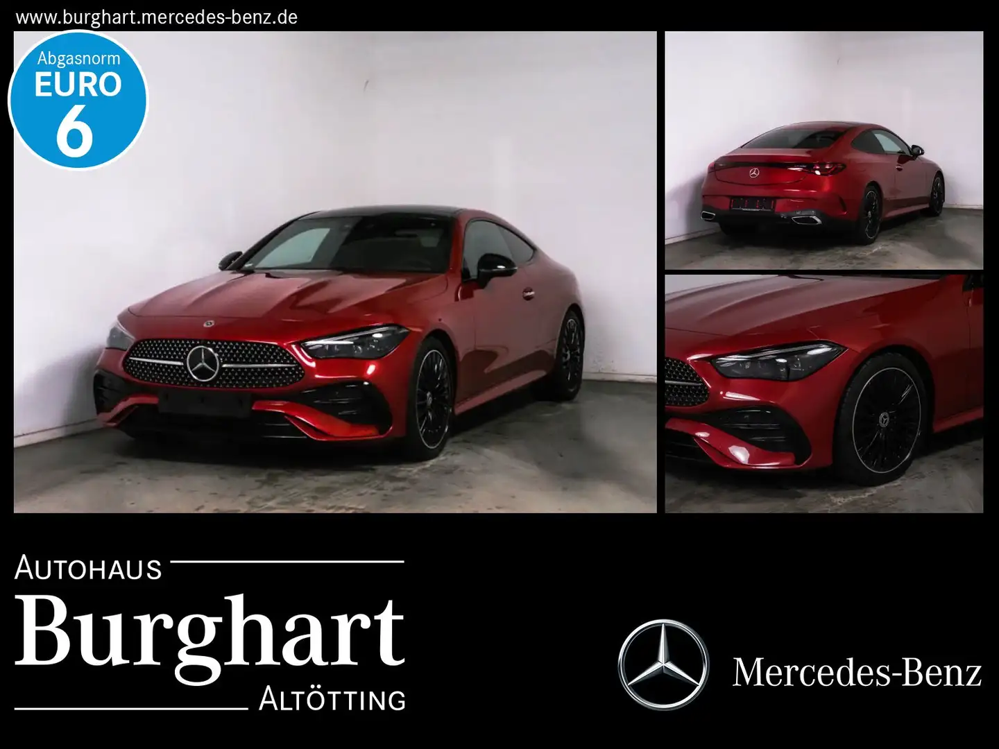 Mercedes-Benz CLE 220 CLE 220 d Coupé AMG Line Night/Fahrassitenz/AHK Rouge - 1