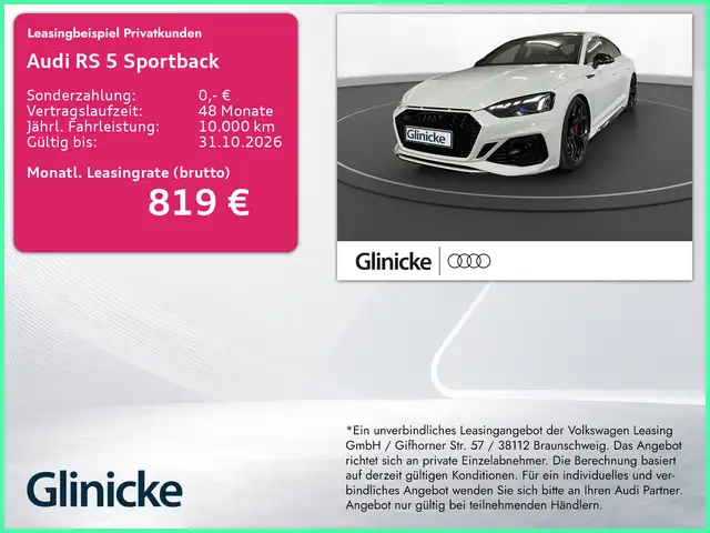Audi RS5 Sportback comp. plus RS Abgas Pano LM 20" 36