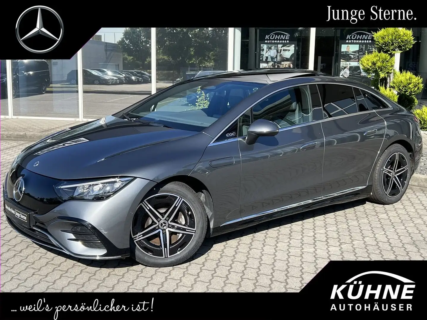 Mercedes-Benz EQE 350 4M AMG Ex & Int+Panodach+Distro+Memory Gris - 1