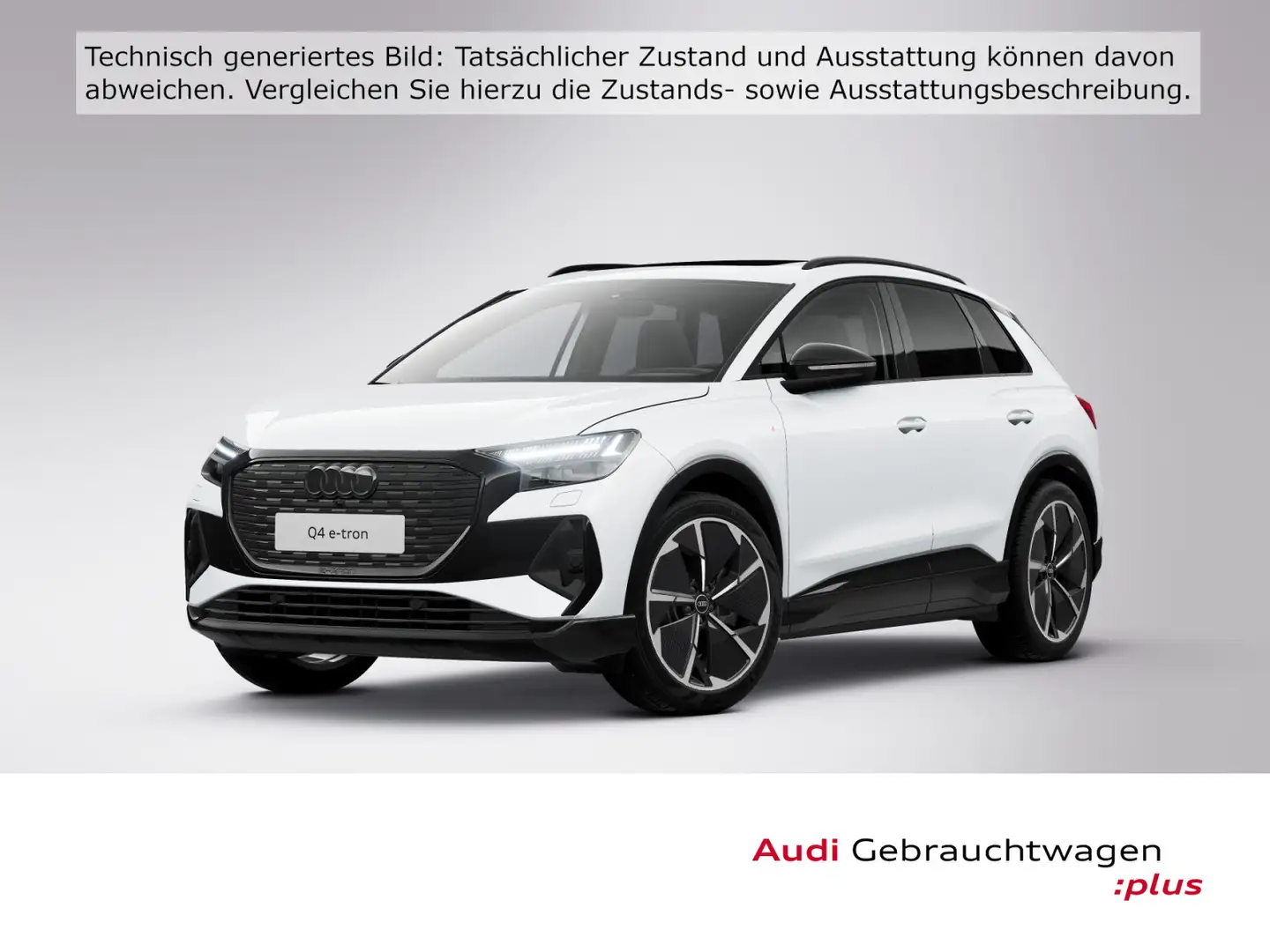 Audi Q4 e-tron 45 S line Edition AHK PANO MATRIX Weiß - 1