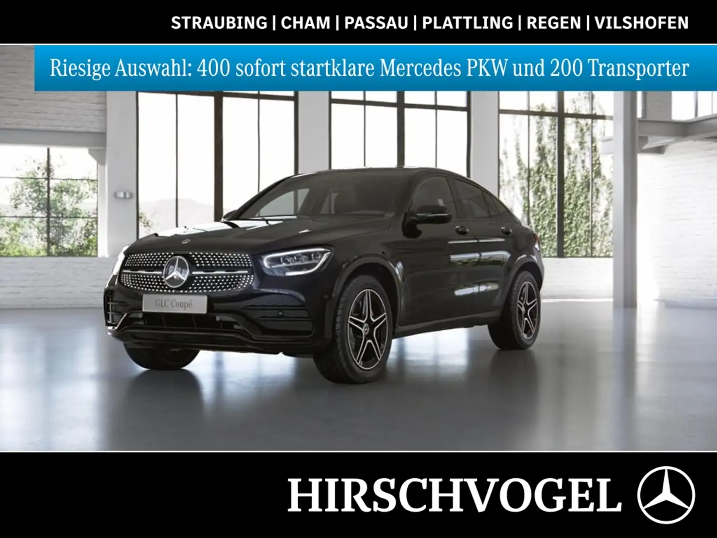 Mercedes-Benz GLC 300 de 4M AMG-Line+Night+SD+AHK+DISTRON+HUP Schwarz - 1