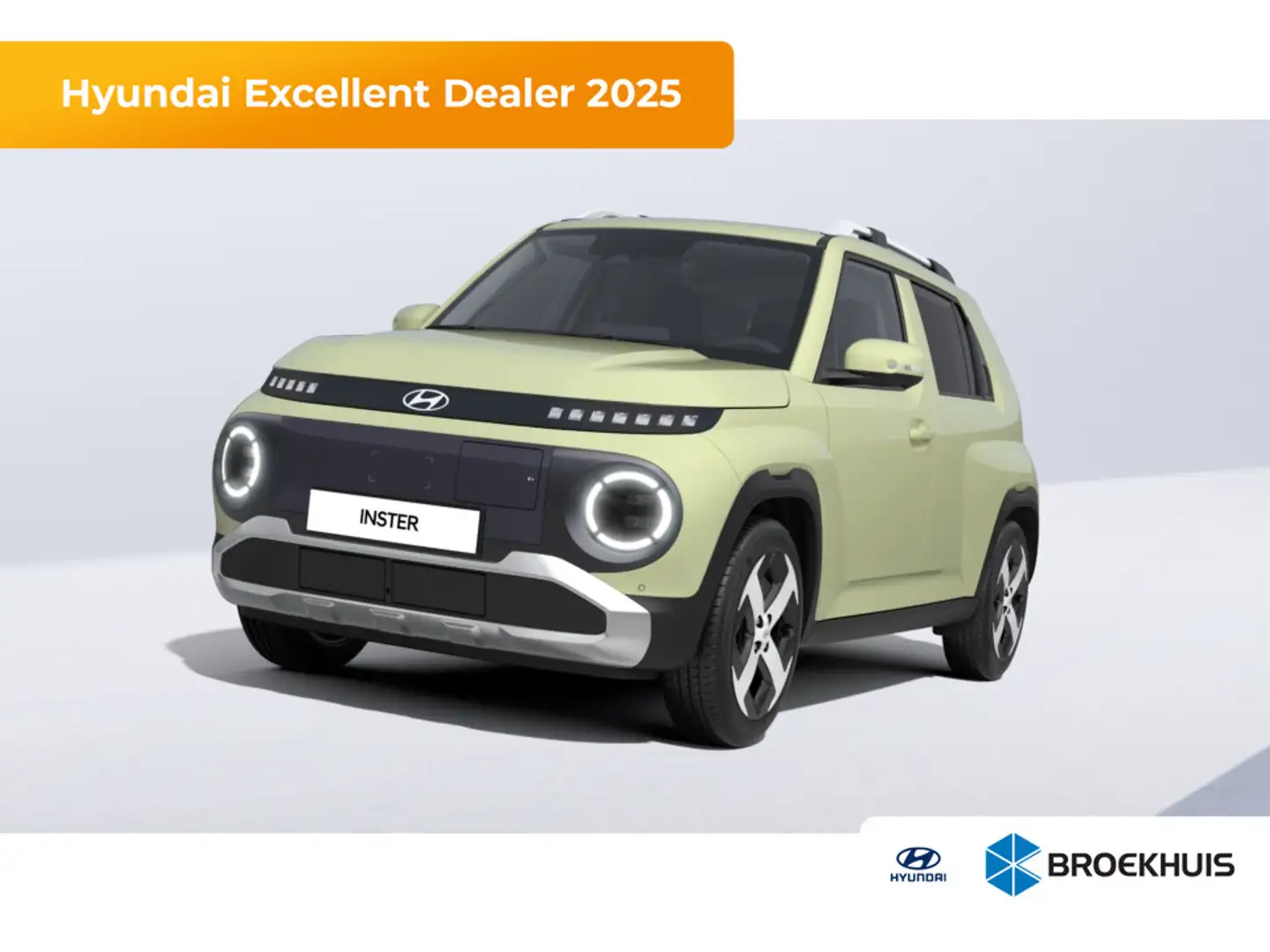 Hyundai Inster Evolve Sky Plus Vanaf € 293,- p/m Private Lease | Geel - 1