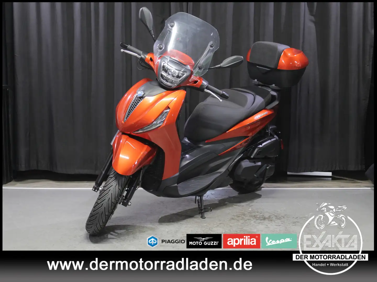 Piaggio Beverly 400 Beverly 400 S SPORT HPE E5 // TOPCASE // Naranja - 1