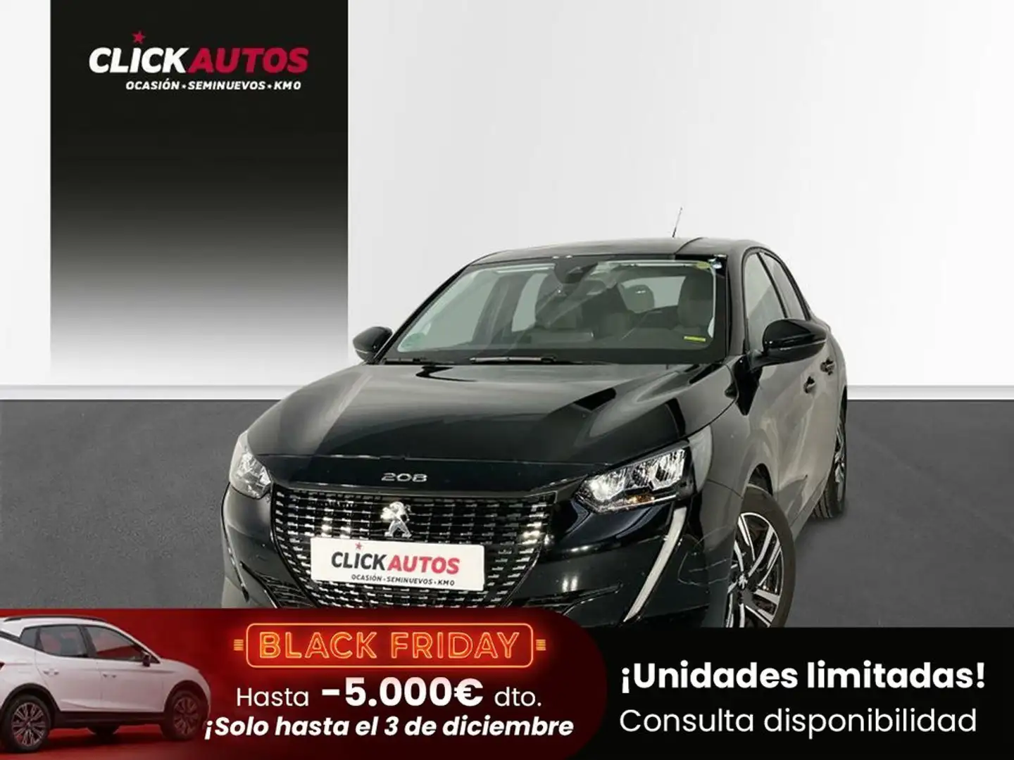 Peugeot 208 1.2 Puretech 100CV Allure Negro - 1