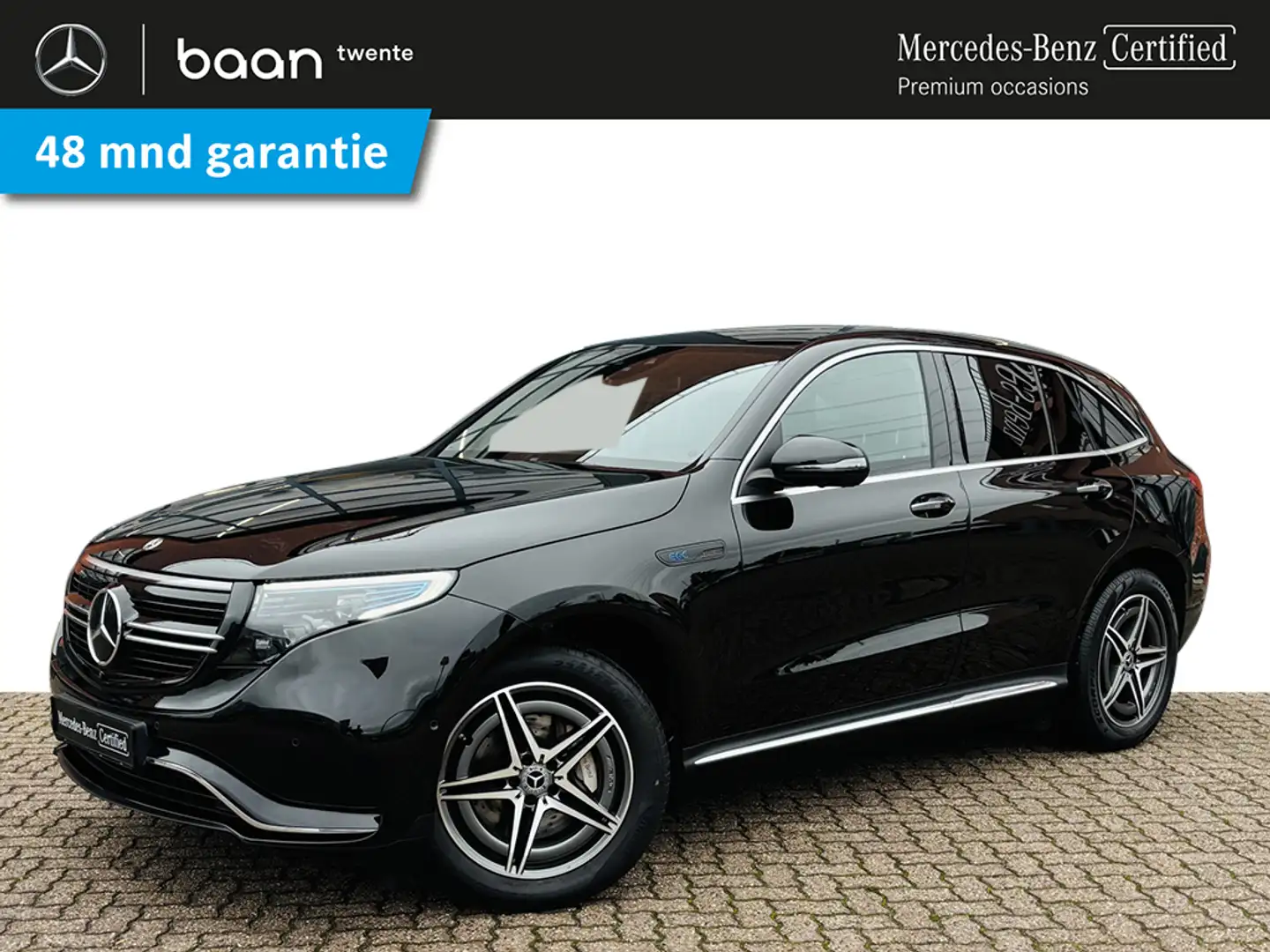 Mercedes-Benz EQC 400 4-Matic Premium Plus 80 kWh | AMG Line | Rijassist Zwart - 1