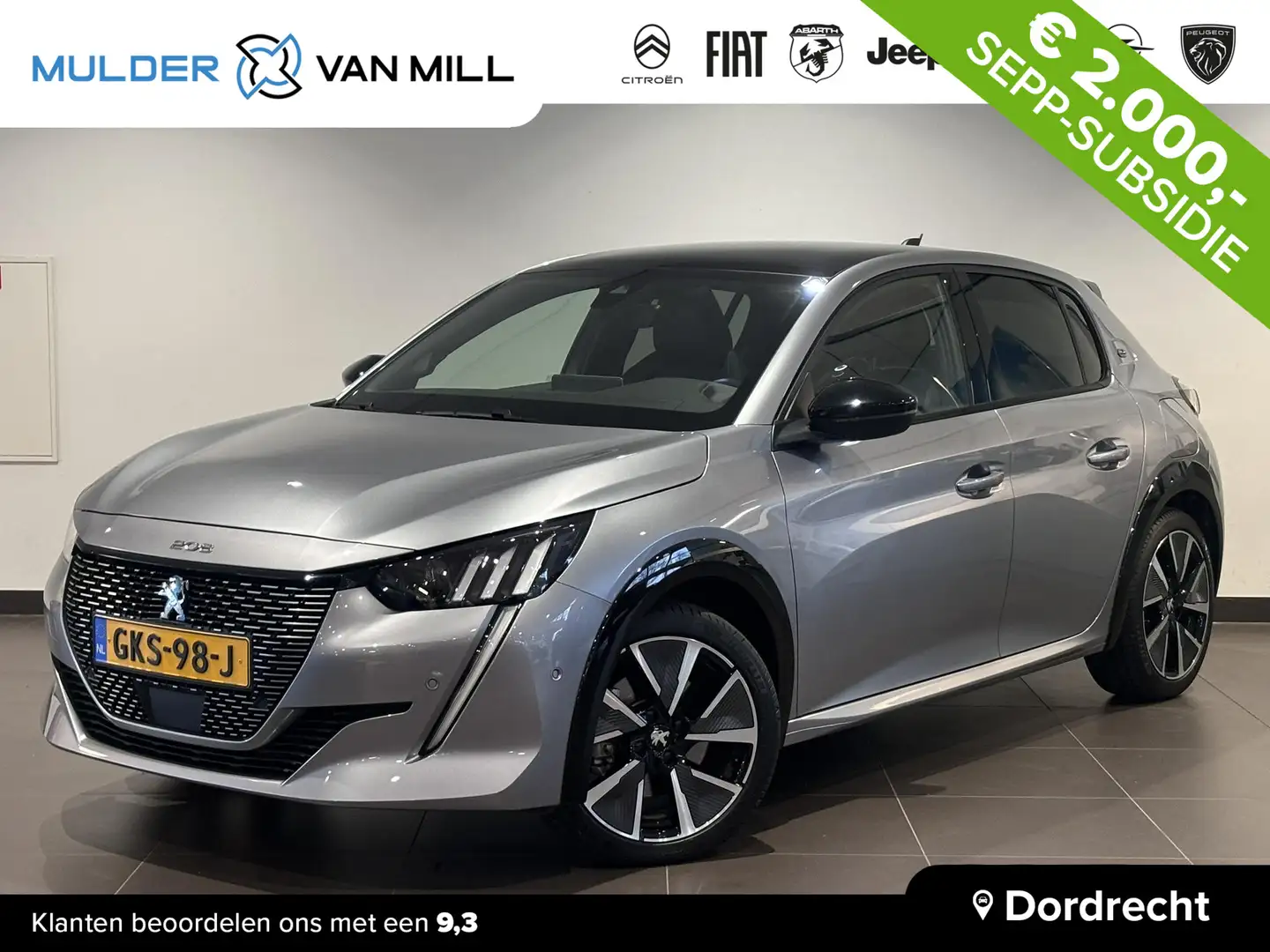 Peugeot e-208 5-deurs GT-Line EV 3-FASEN 50kWh 136pk AUTOMAAT | Grijs - 1