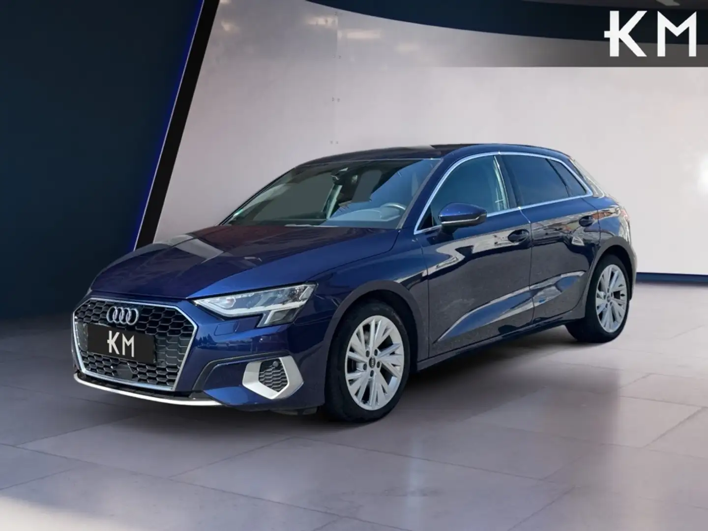 Audi A3 Sportback 35TDI Advanced S tronic Bleu - 1