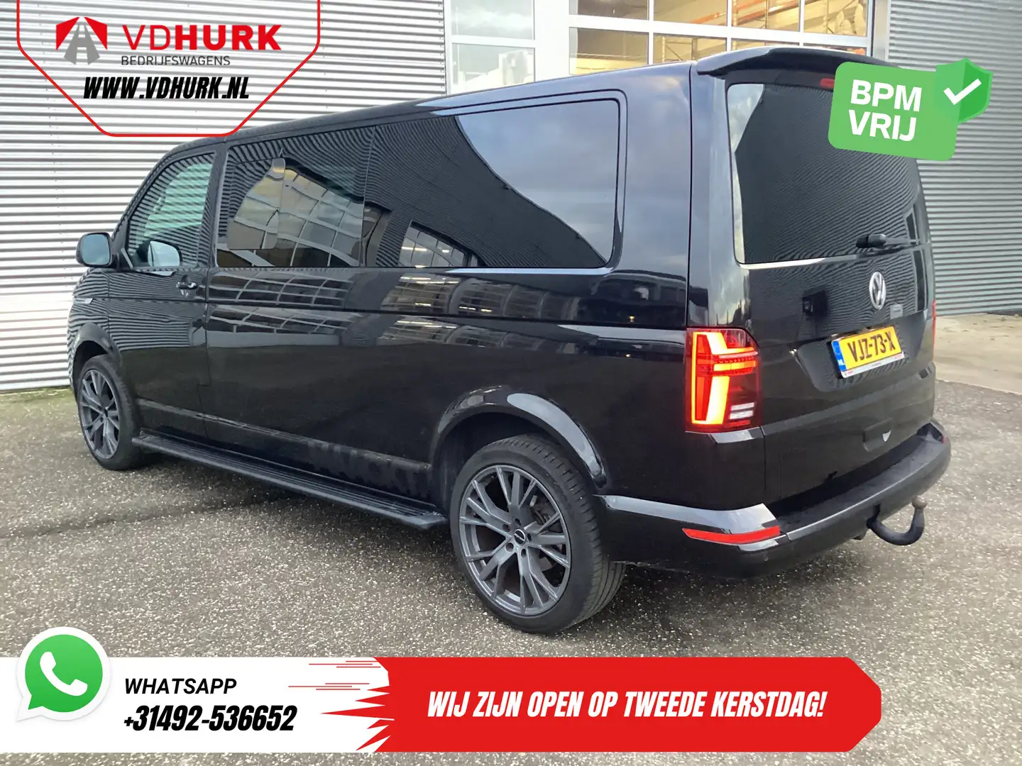 Volkswagen T6.1 Transporter 2.0 TDI 150 pk DSG Aut. L2 DC Dubbel Cabine LED/ 2 Zwart - 2