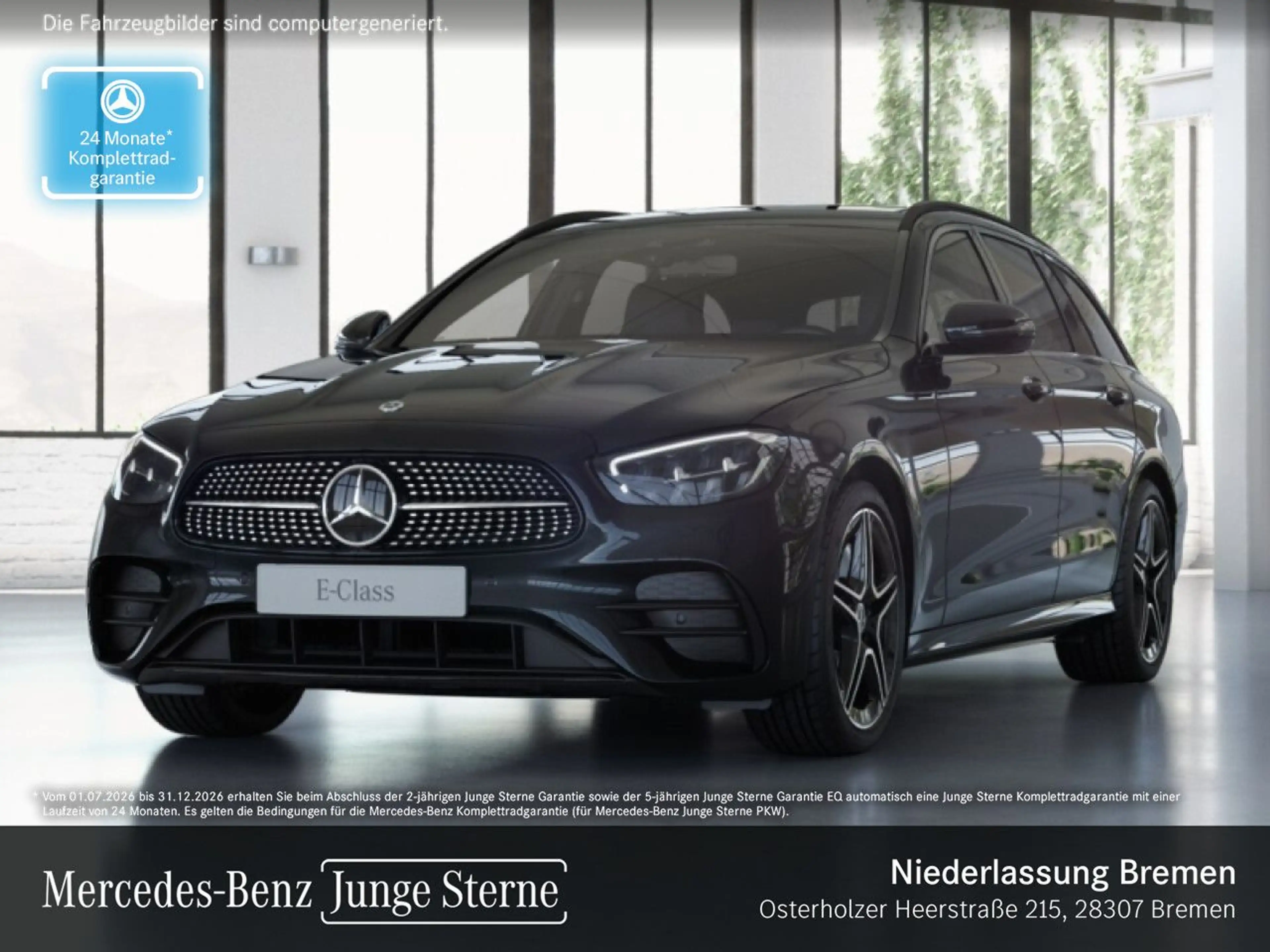 Mercedes-Benz E 300 de T 4M AMG+NIGHT+AHK+LED+FAHRASS+KAMERA+HUD