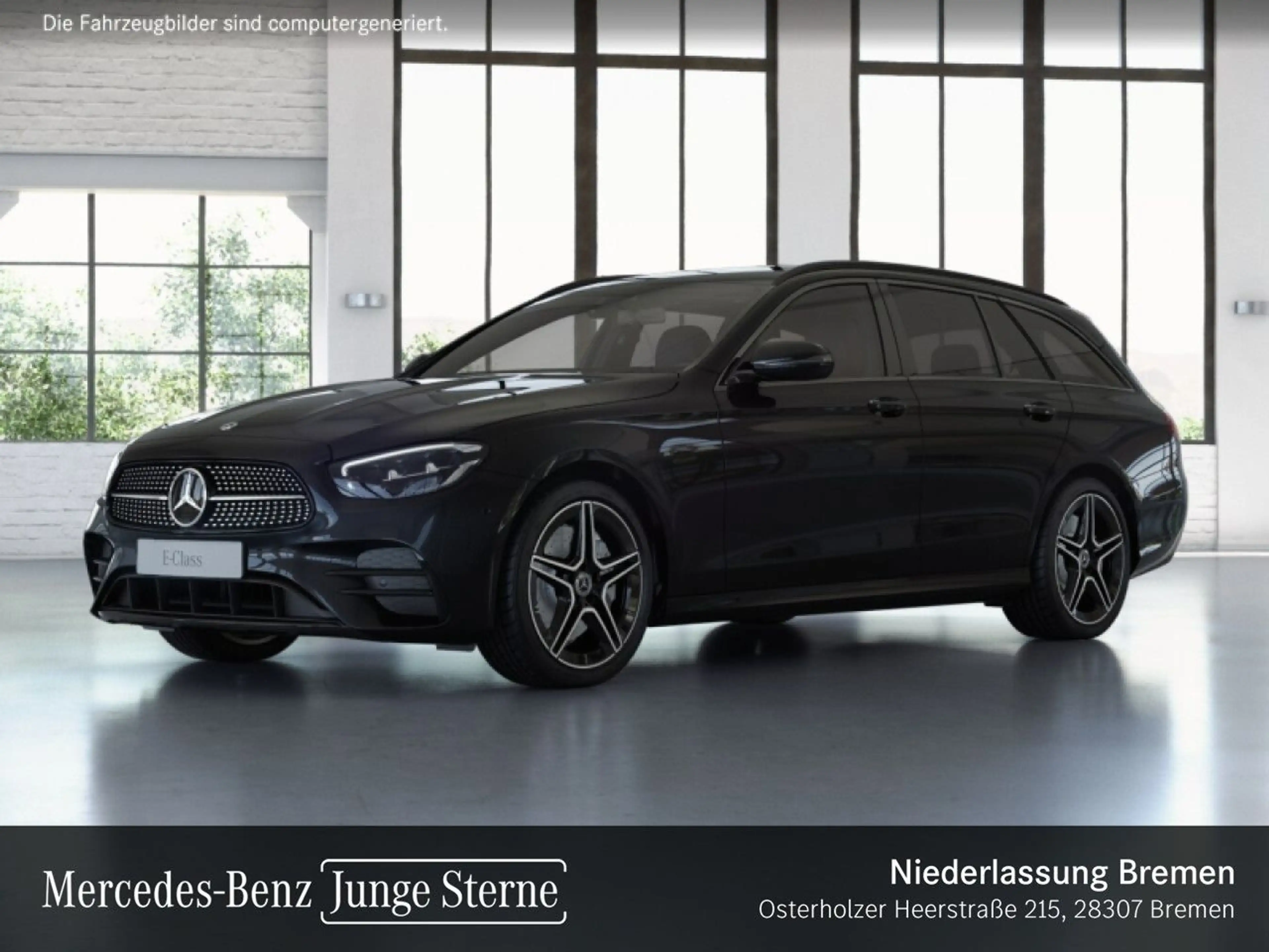 Mercedes-Benz E 300 de T 4M AMG+NIGHT+AHK+LED+FAHRASS+KAMERA+HUD — photo 14