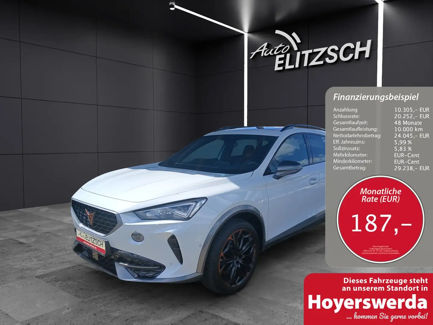 CUPRA Formentor VZ DSG 4Drive LED AHK Navi Pano ACC RFK SH 19" Weiß - 1