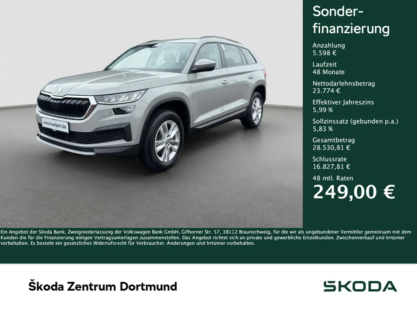 Skoda Kodiaq 2.0 CAM LM17 E-KLAPPE NAVICOLUMBUS SITZHZ Gris - 1