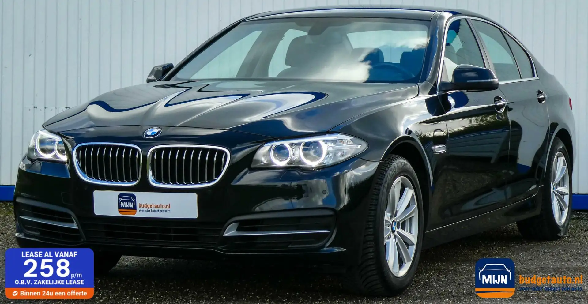 BMW 520 5-serie 520i High Executive - NL Auto Zwart - 1