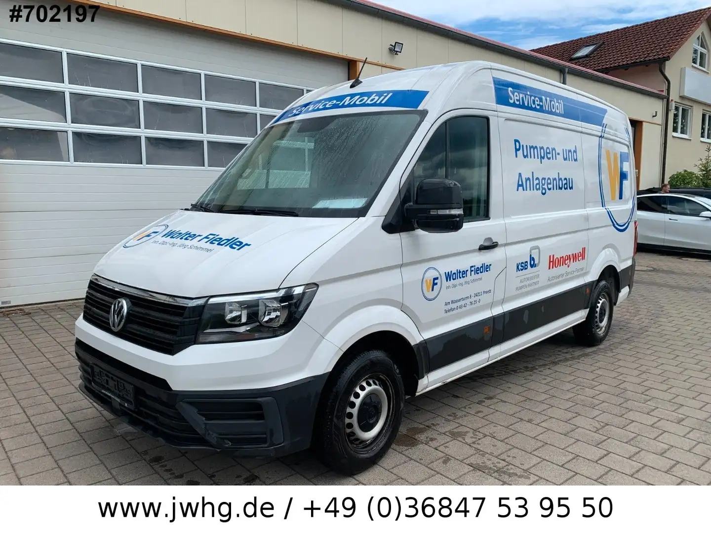 Volkswagen Crafter Kasten MR hoch NAVI/STANDHZ/LEDER/AHK Weiß - 1