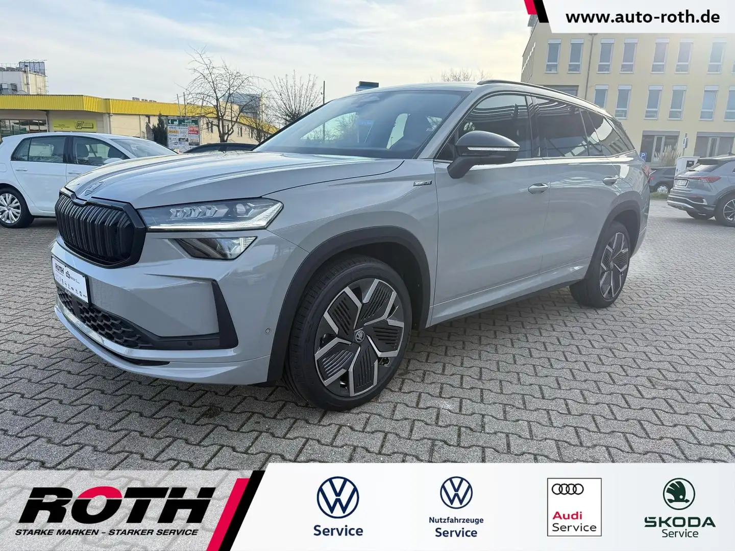 Skoda Kodiaq 2.0 TDI Sportline 4x4 Matrix*HuD*Pano*AHK Szary - 1