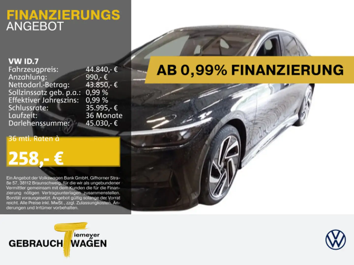 Volkswagen ID.7 Pro LM20 360° MATRIX MASSAGE WÄRMEPUMPE Zwart - 1