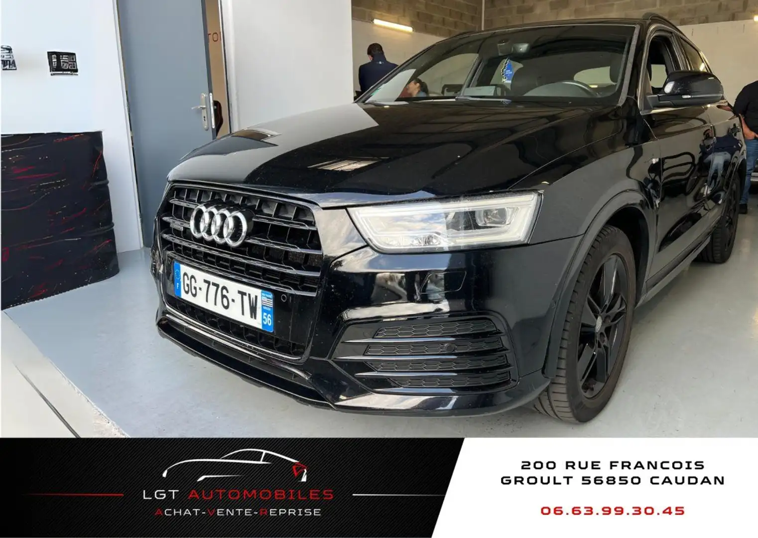 Audi Q3 2.0 TDI 184 S line quattro S tronic 7 Noir - 1