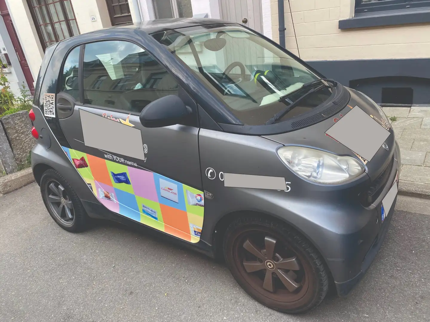 smart forTwo Coupe 1.0i Mhd Passion Softouch Noir - 1