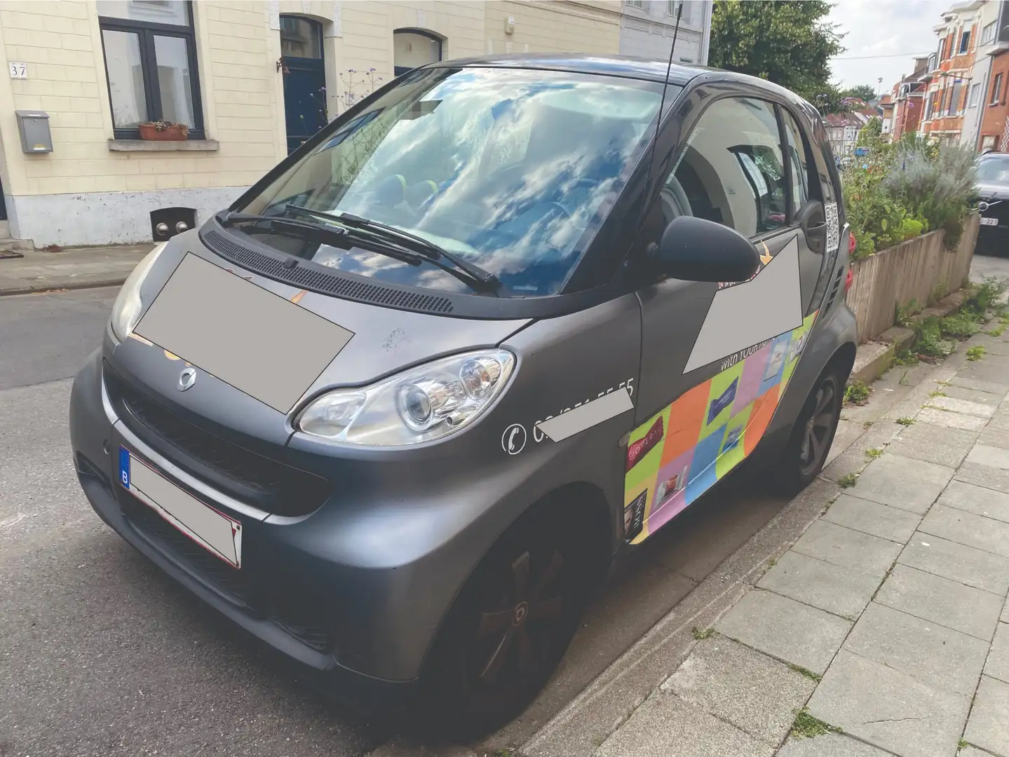 smart forTwo Coupe 1.0i Mhd Passion Softouch Noir - 2