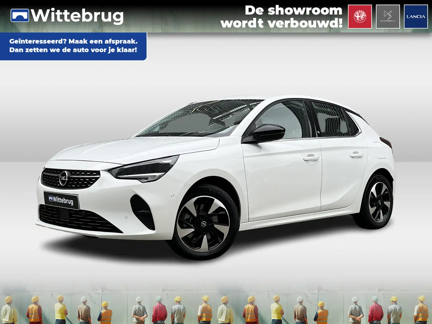 Opel Corsa-e Level 3 50 kWh € 9.509,- VOORDEEL! | Direct leverb Wit - 1
