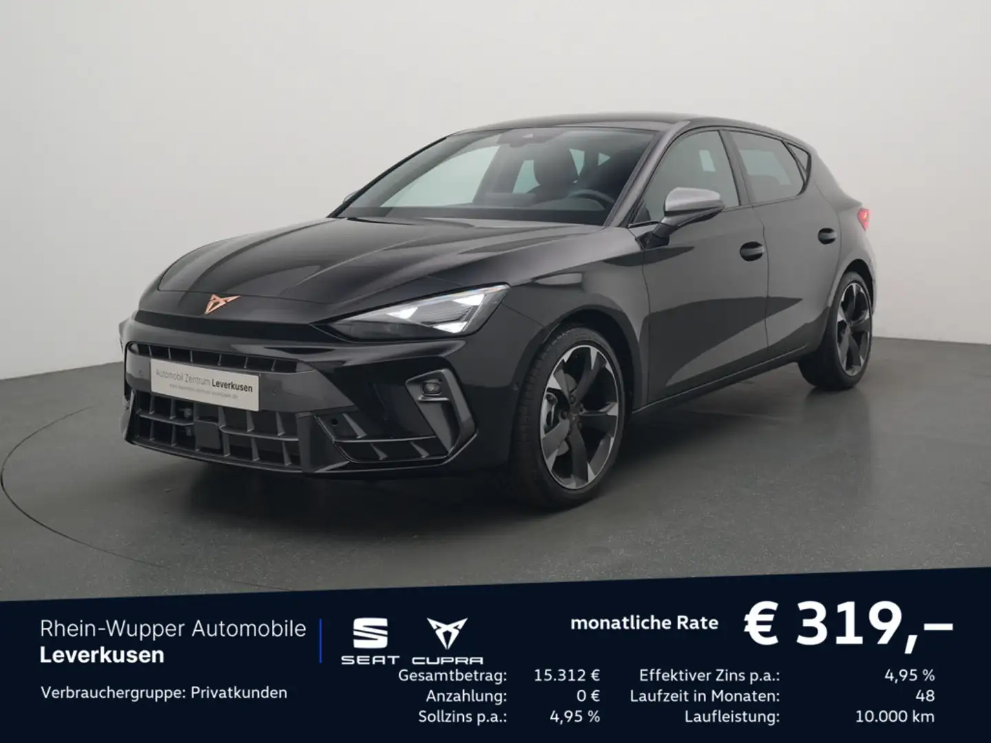 CUPRA Leon 1.5 eTSI LED AHK ACC KAM SHZ FACEL. NAVI Nero - 1
