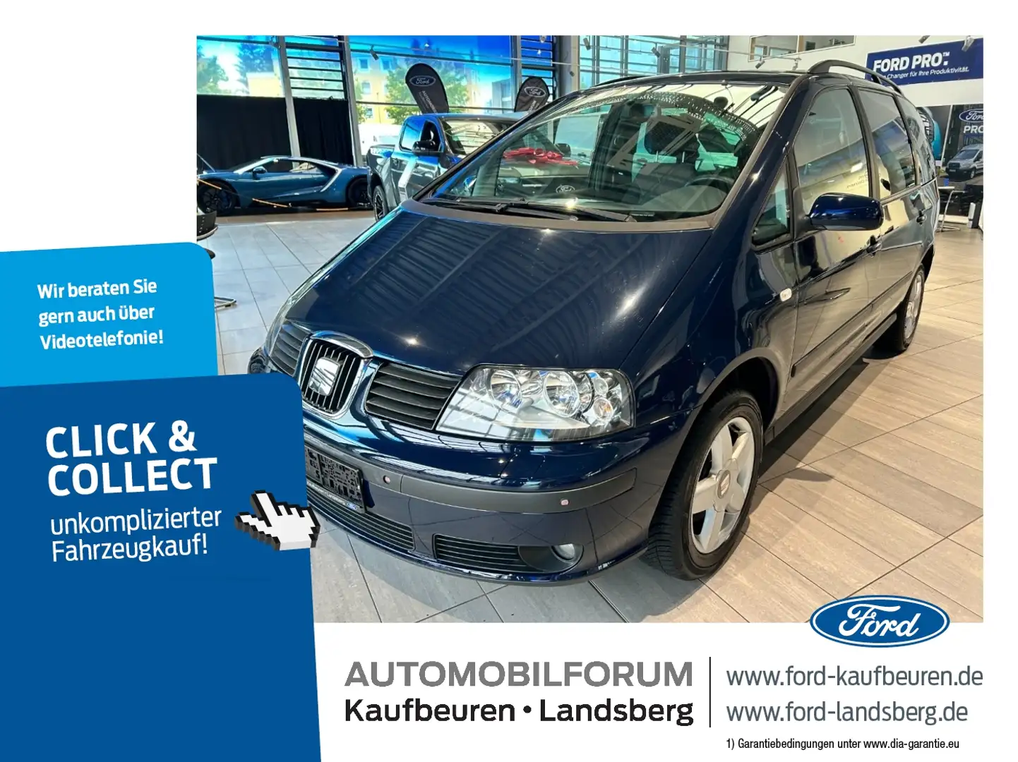 SEAT Alhambra 2.0 Reference Klima EFH Zahnr. neu Blau - 1