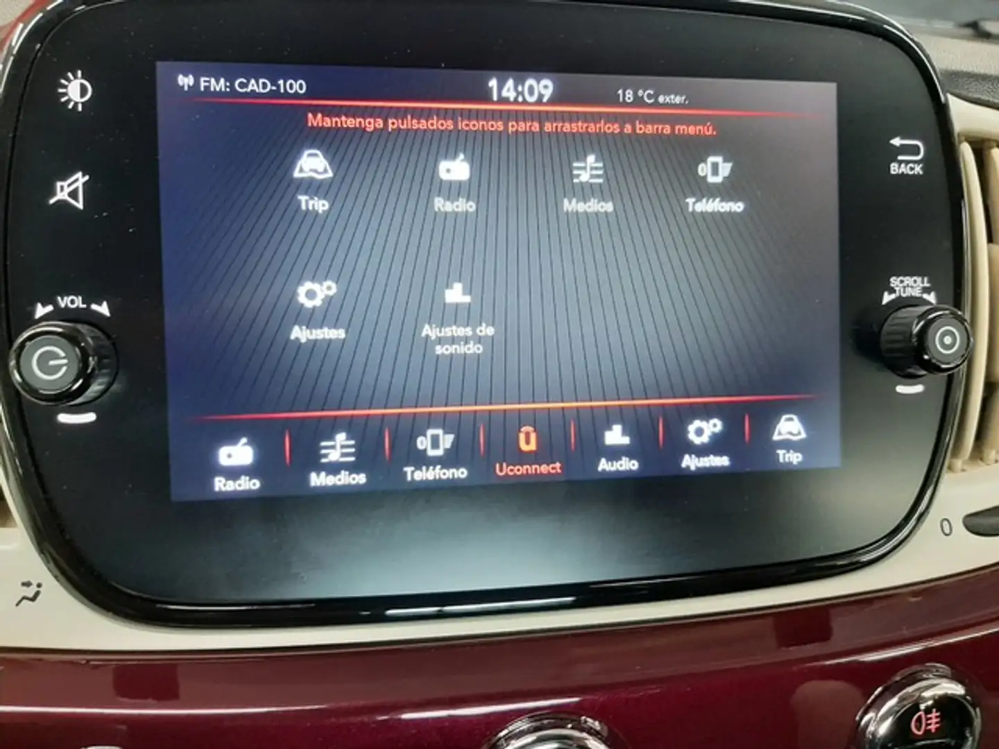 Fiat 500 1.0 Hybrid Dolcevita 52kW Burdeos - 2