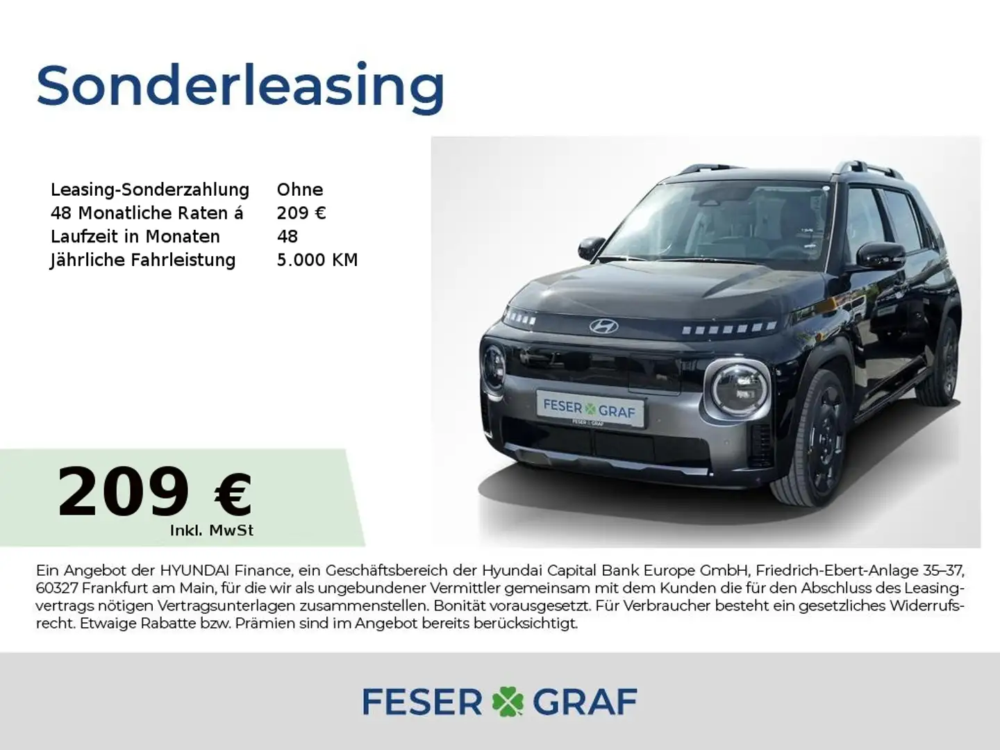 Hyundai Inster CROSS EFFI.-PAKET NAVI CAM LED SHZ LHZ Negro - 1