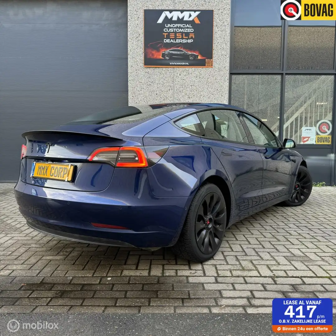Tesla Model 3 SR BLAUW + MiC MMX PACK LFP BATTERIJ Blauw - 1